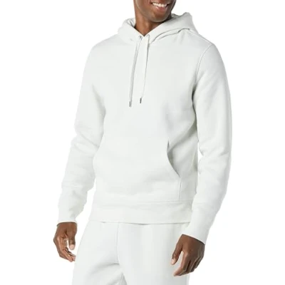 Abbildung von Amazon Essentials Herren Fleece Sweatshirt Mit Kapuze (Erhältlich In Übergröße), Weiß, XL