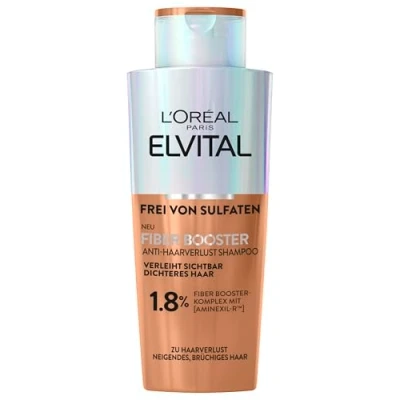 Abbildung von L&#039;Oréal Paris Fiber Booster Anti Haarverlust Shampoo, Gegen Haarausfall, Für dichteres &amp; stärkeres Haar, Stärkt Haarfasern, Weniger Haarbruch, Haarverlust, Elvital, 200 ml