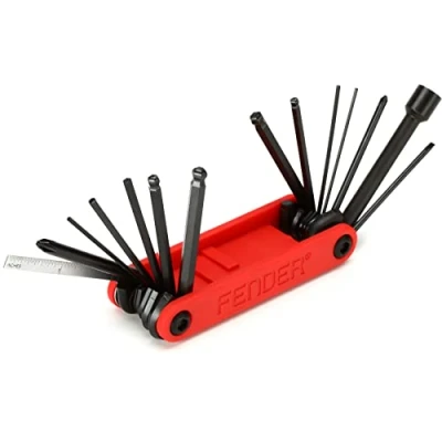 Abbildung von Fender Multifunktionswerkzeug für Gitarre und Bass, 14 in 1, Rot