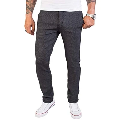 Abbildung von Rock Creek Herren Chino Hose Slim Fit Business Hosen Chinohose Stoffhose Chinos für Männer Casual Elegante RC 2154 Anthrazit W36 L30