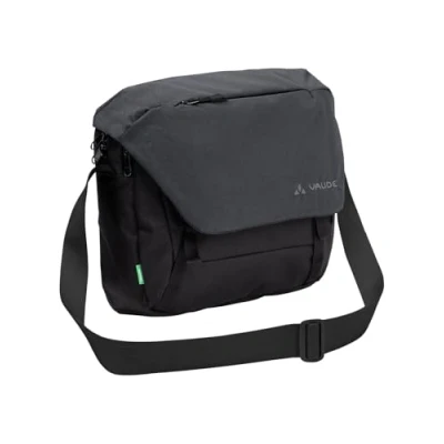 Abbildung von VAUDE Umhängetasche ROM S III Schwarz, hochwertige Messenger Bag Herren &amp; Damen aus recyceltem PET, wasserabweisende Schultertasche mit Notebook Fach ideal für den urbanen Alltag