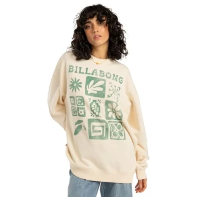 Abbildung von Billabong RIDE IN Sweatshirt, Damen, Größe: Large, White