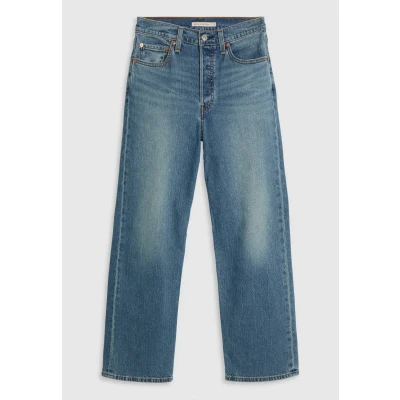 Abbildung von Levi&#039;s Ribcage Straight Ankle Jeans Leg, Damen, Größe: 24x27, Dark blue denim