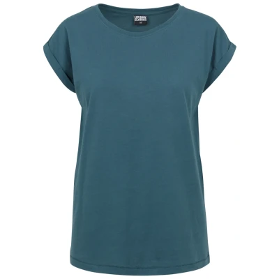 Abbildung von Urban Classics Extended Shoulder Tshirt basic, Damen, Größe: Medium, Teal