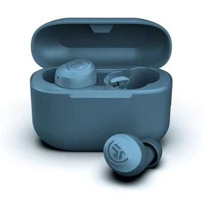 Abbildung von JLab Go Air Pop+ In Ear Kopfhörer kabellos Bluetooth, True Wireless Kopfhörer, 35+ Std Headphones, kabellose Ohrhörer, Earbuds mit Mikrofon, USB C Ladebox, Dual Connect, EQ3 Sound, Marineblau
