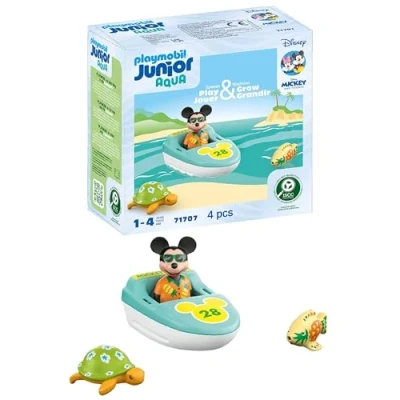 Abbildung von PLAYMOBIL JUNIOR Disney Micky Maus&#039; Bootstour nachhaltiges Spielzeug aus biobasierten Kunststoffen für Kinder ab 1 Jahr 71707