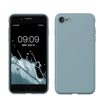 Abbildung von kwmobile Schutzhülle kompatibel mit Apple iPhone SE (2022) / (2020) 8 7 Schutzhülle, weich, dünn, aus TPU Silikon, Antik Optik