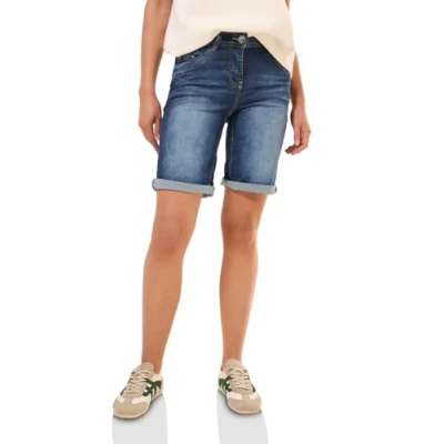 Abbildung von Cecil Damen B378655 Bermudas/Shorts, Mid Blue Used Wash, 31
