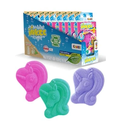 Abbildung von INKEE Badebomben Kinder GALUPY Mini Pack XXL 30er Badekugeln mit spaßigen Farben, Kaugummi Aroma &amp; Jojobaöl 30x 15g