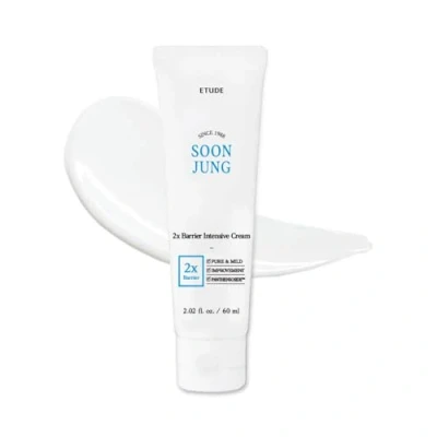 Abbildung von Etude House SoonJung 2x Barrier Intensive creme 60ml (21AD); Hypoallergene feuchtigkeitsspendende Sheabutter Gesichtscreme für empfindliche Haut, Wasser Öl Balance, valentinstagsgeschenk