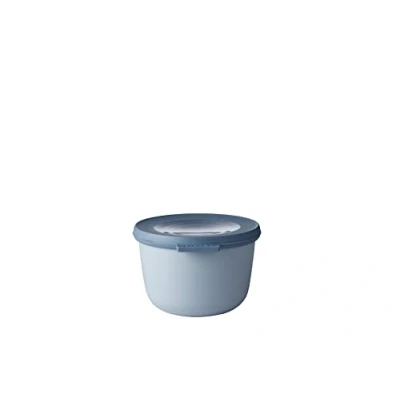 Abbildung von Mepal Multi Bowl Cirqula Round Mikrowellen Geschir Geeignet als Luftdichte Aufbewahrungsbox für den Kühlschrank, Mikrowellengeschirr &amp; Frischhaltedosen 500 ml Nordic blue