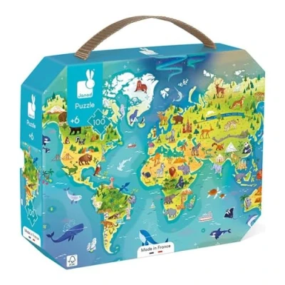 Abbildung von Janod World 100 teiliges Puzzle