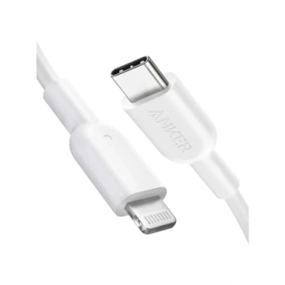 Abbildung von Anker PowerLine II USB C auf Lightning Kabel,90 cm lang, MFi Zertifiziert, für iPhone 13/13 Pro/12/12 Pro Max/11 Pro/X/XS/XR/8 Plus, Typ Ladegeräte,Unterstützt Power Delivery(Weiß)