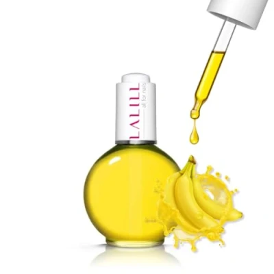 Abbildung von LALILL Nail Cuticle Oil 75ml Bananenliebe Nagelpflegeöl Nagelöl Pflege für Nägel Nagelhaut SPA Maniküre Naildesign Hände Vegan Mit Pipette