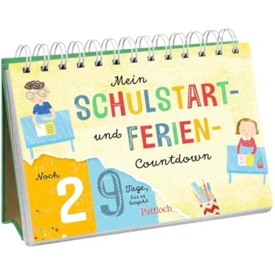 Abbildung von Mein Schulstart und Ferien Countdown: Aufstellbuch (Kleine Geschenke zur Einschulung &amp; für die Schultüte)