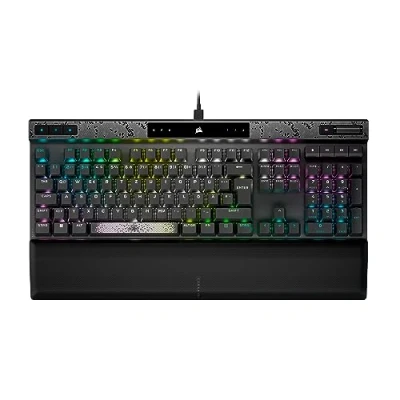 Abbildung von CORSAIR K70 MAX RGB Magnetisch Mechanische Kabelgebundene Gaming Tastatur Einstellbare MGX Schalter PBT Double Shot Tastenkappen iCUE Kompatibel PC, PS5, PS4, Xbox QWERTZ DE Stahlgrau