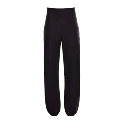 Abbildung von Winshape Damen Functional Light and Comfort Wide Leg Pants Cul102lc Lässige Hose, Schwarz, XS EU