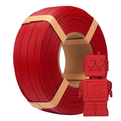 Abbildung von eSUN PLA Refill Filament 1.75mm, Spulenloses 3D Druck Maßgenauigkeit +/ 0.05mm, 1KG Spule (2.2 LBS) Speedy für Hochgeschwindigkeitsdrucker, Feuerrot