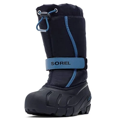 Abbildung von Sorel Childrens Flurry Unisex Snowboot/Winterstiefel für Kinder, Größe: 25, Collegiate navy/atmosphere Schuhe