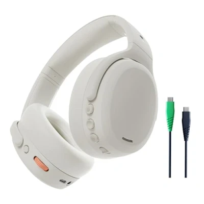 Abbildung von Skullcandy Crusher ANC 2 Over Ear Noise Cancelling Wireless Kopfhörer mit Sensory Bass, Extra Charging Cable 50 Std. Akkulaufzeit, Skull iQ, Alexa Unterstützung, Mikro, Bluetooth kompatibel, Bone