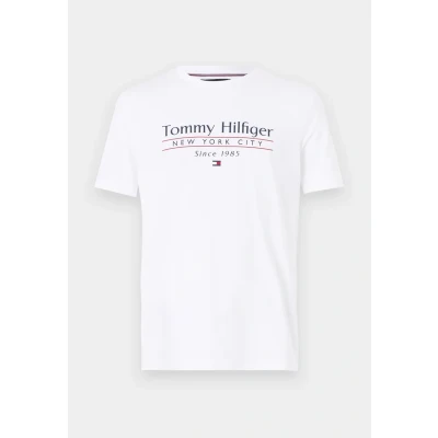 Abbildung von Tommy Hilfiger Center Stack Tshirt print, Herren, Größe: Medium, White