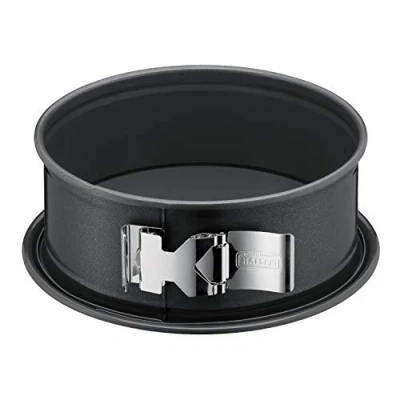Abbildung von Original Kaiser La Forme Plus Springform 20 cm rund, Flachboden, runde Backform, SafeClick Verschluss, Emailleboden, beschichtet, schnittfest, auslaufsicher