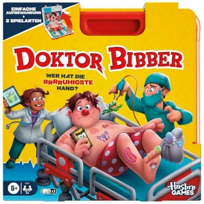 Abbildung von Doktor Bibber elektronisches Brettspiel in Einer Tragebox Deutsche Fassung