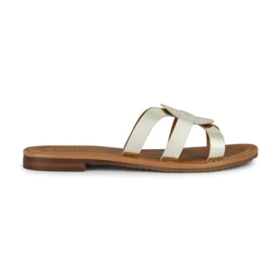 Abbildung von Geox Pantolette flach, Damen, Größe: 39, Lt gold Schuhe