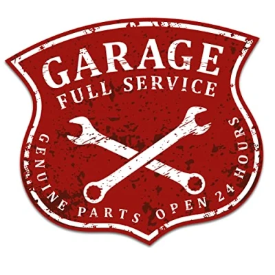 Abbildung von Retro Vintage Aufkleber Finest Folia Sticker Old School Ace Kult Rockabilly (#28 Garage Full Service)