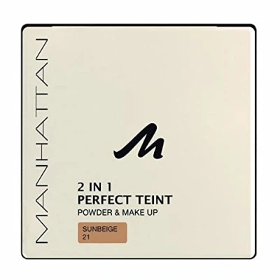 Abbildung von Manhattan 17358 Perfect Teint Powder und Makeup, sunbeige, 1 Stück