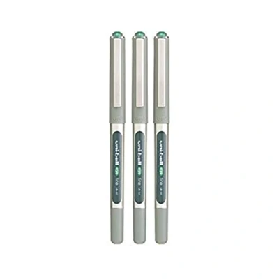Abbildung von 3 x uni ball Auge UB 157 walze kugelschreiber fein (0.7mm) grün