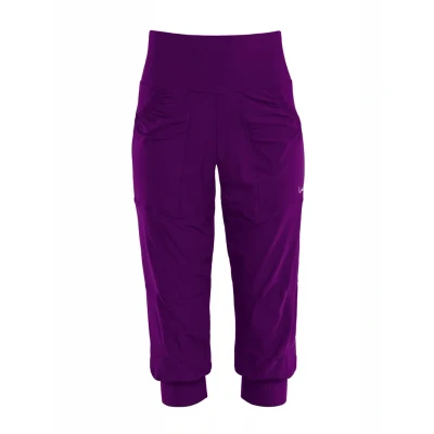 Abbildung von Winshape 3/4 Sporthose, Damen, Größe: Small, Dark plum