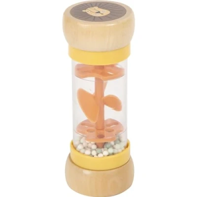 Abbildung von Small Foot Regenmacher Rassel „Safari“, faszinierendes Sinnesspielzeug aus Holz, für Kinder ab 6 Monaten, 12458, Weiß, S