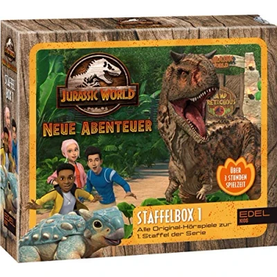 Abbildung von Jurassic World Neue Abenteuer: Alle Original Hörspiele zur 1. Staffel (Folge 1 8) [Hörspiel Staffelbox mit 3 CDs]