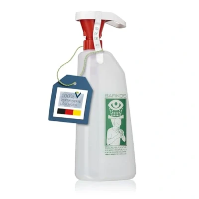 Abbildung von Augenspülflasche BARIKOS KS 620 ml: pH neutrale Augendusche für Erste Hilfe am Auge