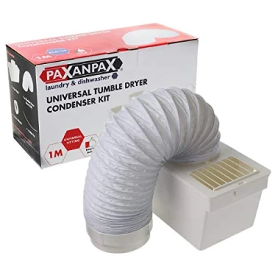 Abbildung von Paxanpax PLD156 Universal Wäschetrockner, interner Kondensator Kit, inkl. Schlauch, Box und Zubehör.