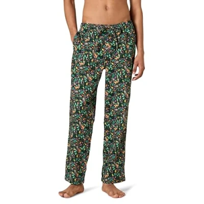 Abbildung von Amazon Essentials Herren Atmungsaktive Flanell Pyjamahose (Erhältlich In Groß Und Schwer), Schwarz Folklorisch, M