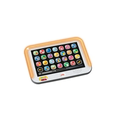 Abbildung von Fisher Price Lernspaß, Lernspielzeug für Kleinkinder, Smart Stages Tablet Computer Attrappe mit Musik und Leuchtfunktion Kinder ab 1 Jahr, deutsche Version, HXB66