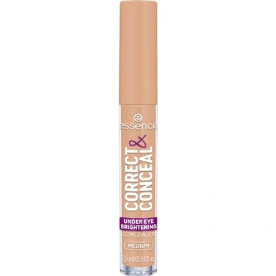 Abbildung von essence CORRECT &amp; CONCEAL under eye brightening concealer, Nr. 20, Nude, aufhellend, farbkorrigierend, natürlich, für sensible Haut, vegan, ölfrei, ohne Parfüm, Alkohol, 1er Pack (3.5ml)