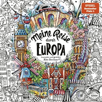 Abbildung von Meine Reise durch Europa: Ausmalen und genießen (Die Welt wird bunt, Band 8)