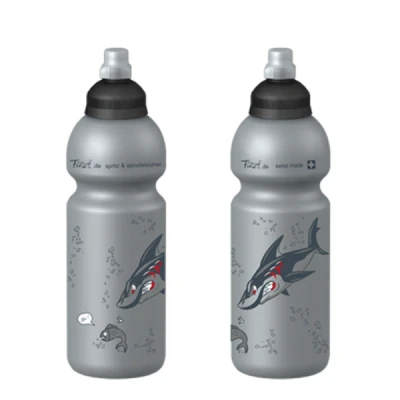 Abbildung von Fizzii Trinkflasche 600ml silber, Shark