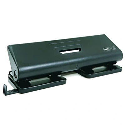 Abbildung von Rapesco PF75P0B1 75 P Locher, 16 Blatt Stanzkapazität, Schwarz