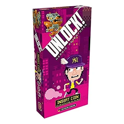 Abbildung von Space Cowboys, Unlock! Insert Coin, Familienspiel, Rätselspiel, 1 6 Spieler, Ab 10+ Jahren, 60+ Minuten, Deutsch