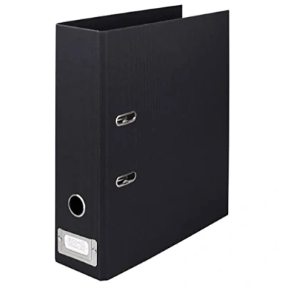 Abbildung von Rössler Papier 1317452708 S.O.H.O. Ordner DIN A4 mit Einsteckschild, Rückenbreite 80 mm, schwarz, 1 Stück
