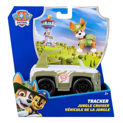 Abbildung von PAW PATROL, Dschungel Jeep mit Tracker Spielfigur (Sustainable Basic Vehicle/Basis Fahrzeug), Spielzeug für Kinder ab 3 Jahren