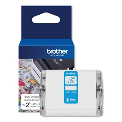 Abbildung von Brother CZ 1005 Farbetikettenrolle, 50 mm breit, 5 m lang für Etikettendrucker VC 500W