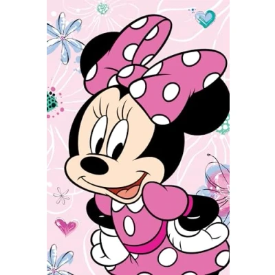 Abbildung von Jerry Fabrics Minnie Mouse Flauschdecke Schmusedecke Kuscheldecke 100 x 150 cm