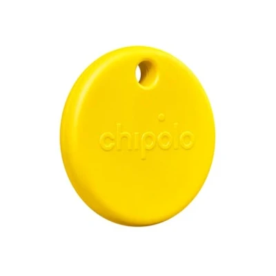 Abbildung von Chipolo POP Schlüsselfinder Farbenfroher, kompatibler und lauter Bluetooth Tracker mit Lass Dein Handy klingeln, kompatibel Apple Wo ist oder Google Mein Gerät Finden Gelb