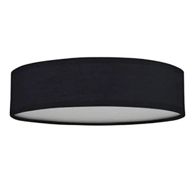 Abbildung von Smartwares Deckenleuchte Textilschirm 40 cm Ø 3x E14 Max. W Für LED geeignet Schwarz 10.004.69