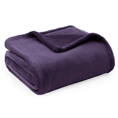 Abbildung von BEDSURE Kuscheldecke Flauschig Decke Fleecedecke Wohndecke Warm Winter Weich, Sofadecke Kleine, Couch Blanket, Kinder, Wohn &amp; Kuscheldecken 130x150cm, Sofa überwurfdecke Violett